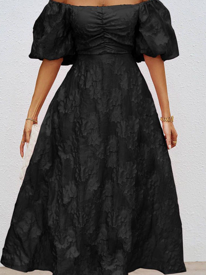 Semua Mengenai Anda Wanita Reka Bentuk Diri Sendiri Lengan Sleeve Fit & Flare Midi Dress