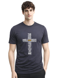 ADRO Typography Printed Round Neck Short Sleeves Regular Fit Pure Cotton T-shirt