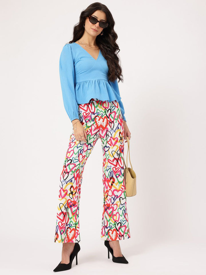 DressBerry Timeless Textures Seersucker Peplum Top