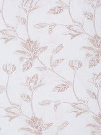 KLOTTHE White Printed Flat 400 TC Pure Cotton Super King Bedsheet With 2 Pillow Covers