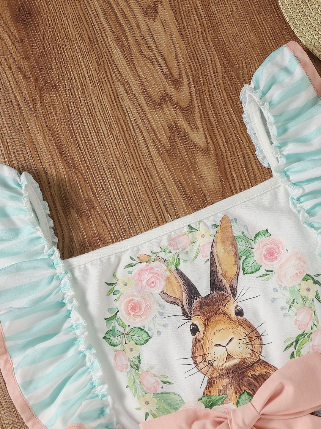 YK Girls Floral Print Fit & Flare Dress