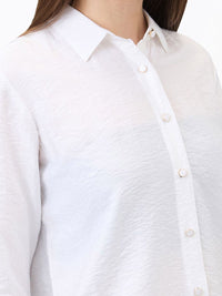 SPYKAR Women Spread Collar Textured Casual Shirt