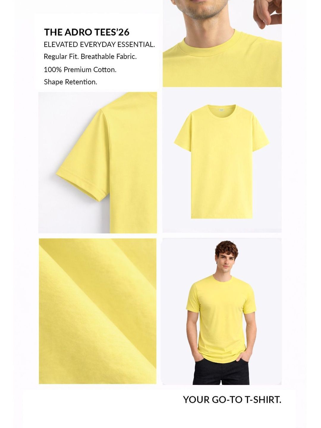 ADRO Men Typography Printed T-shirt