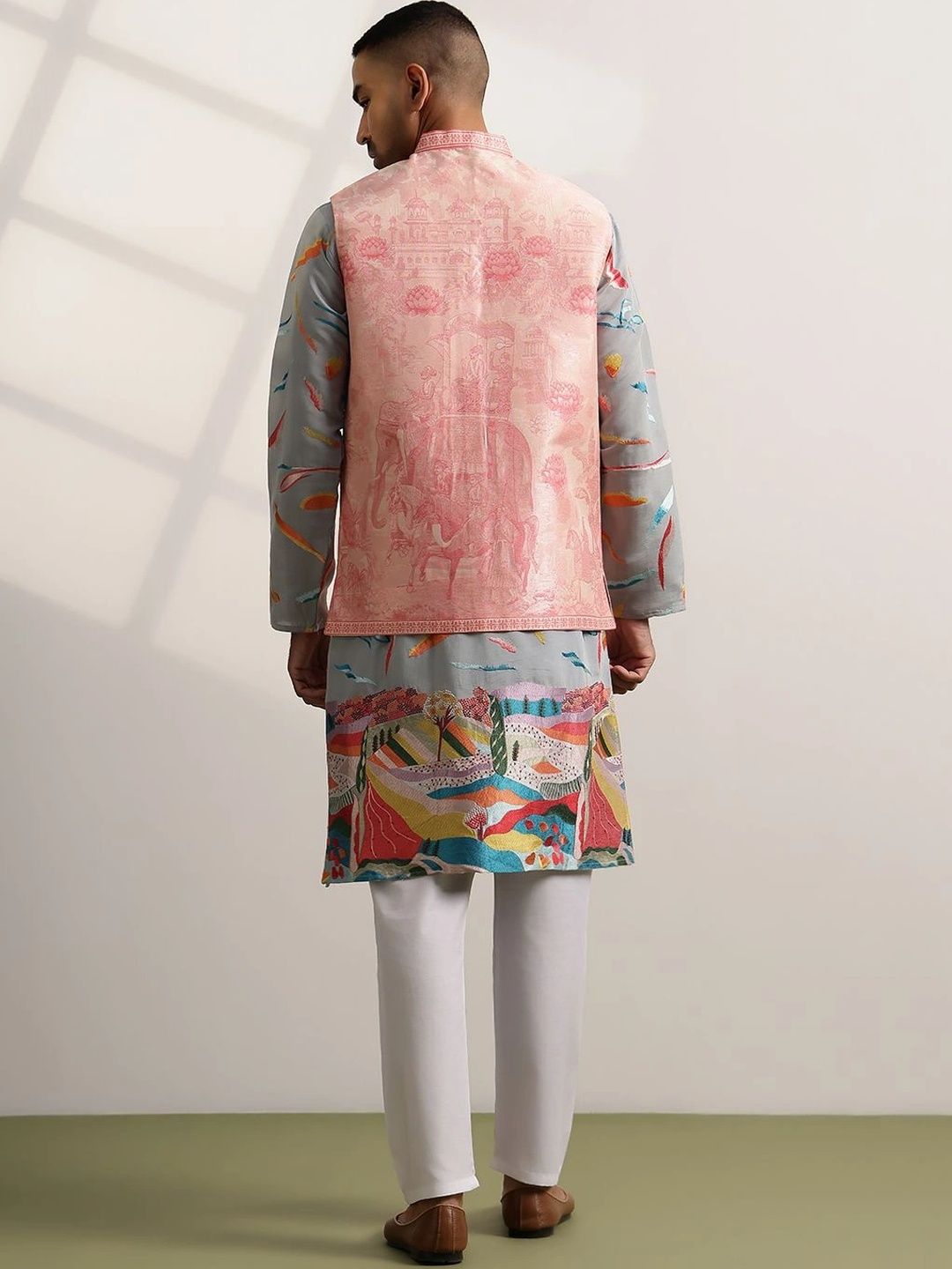 Jaket Nehru Bercetak SOJANYA PLUS