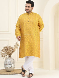 SOJANYA PLUS Plus Size Woven Design Kurta with Pyjama
