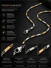 PANASH Men Brass Gold-Plated Chain