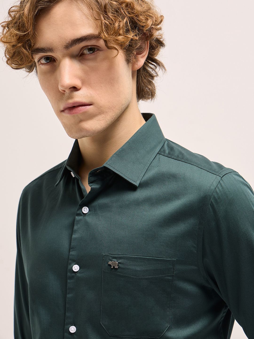 THE BEAR HOUSE Tailored Fit Cotton Formal Shirt
