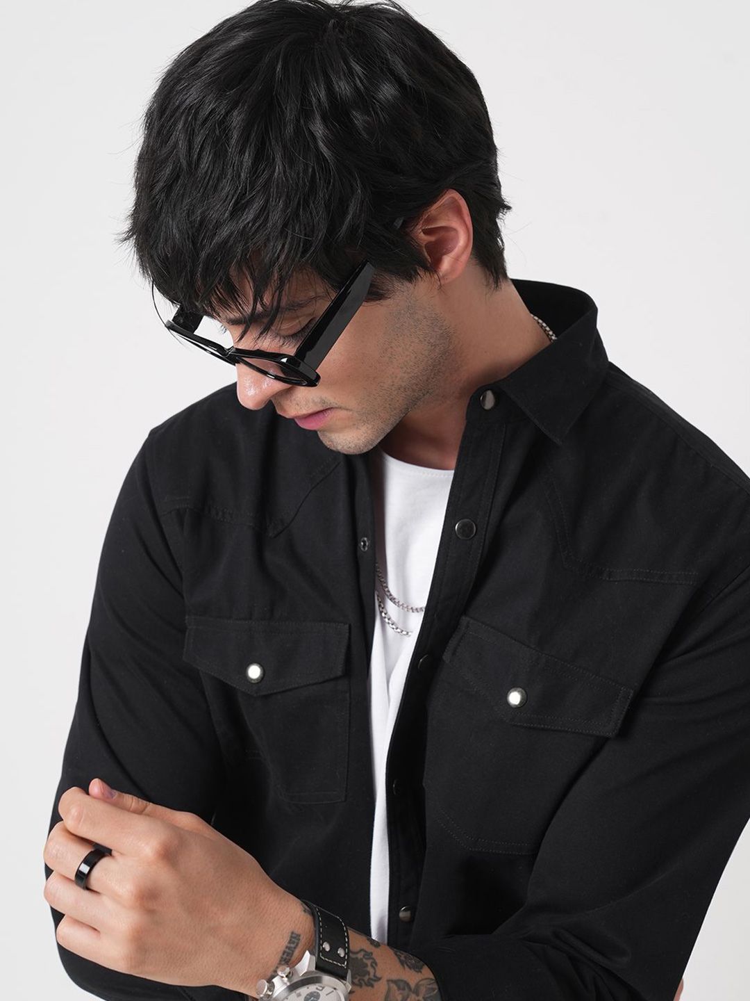 VASTRADO Men Classic Slim Fit Opaque Casual Shirt