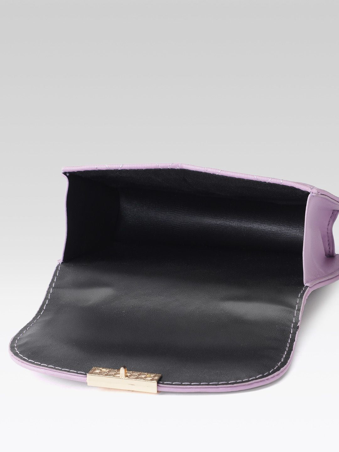 DressBerry Structured Quilted Satchel Bag