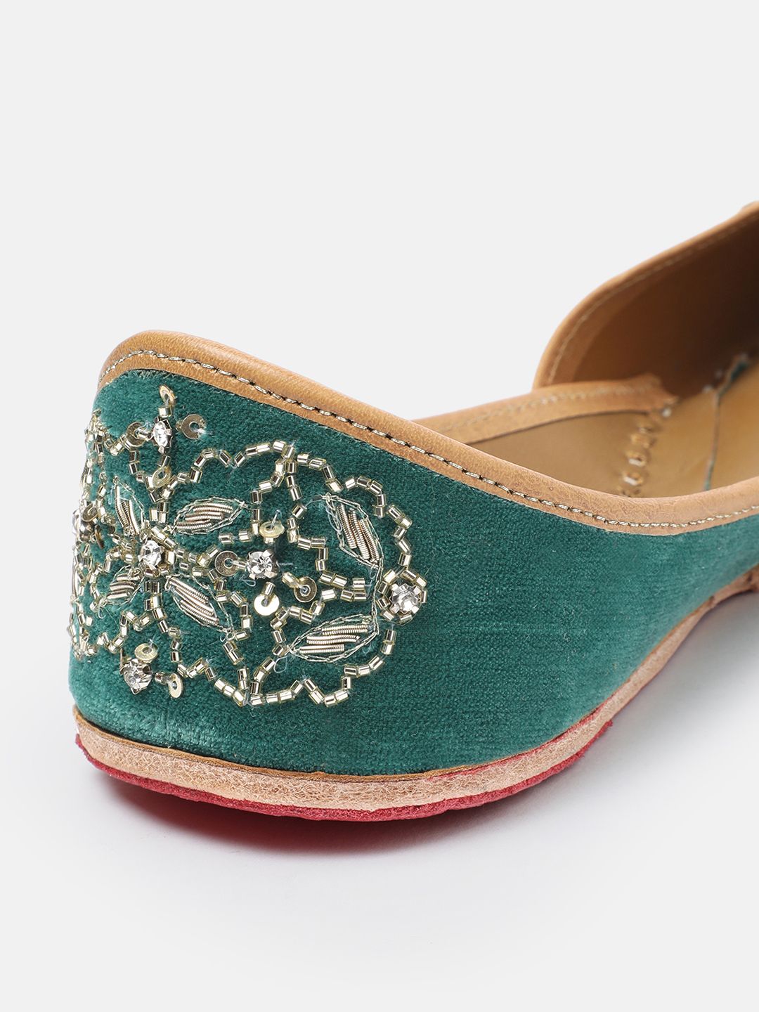 House of Pataudi Women Ethnic Embellished Mojaris