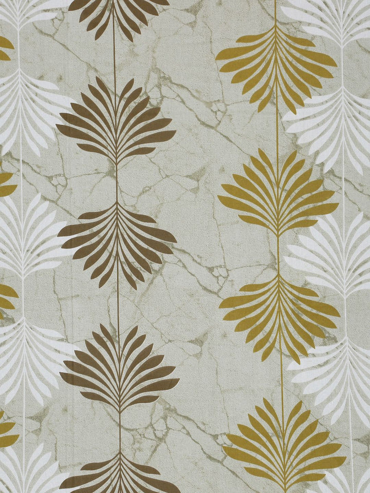 Myntra Elegant Homes OliveGreen Floral Fitted 400TC Cotton Set Cadar King 2.50 x 2.25 m