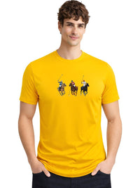 ADRO Typography Printed Round Neck Cotton Regular Fit T-shirt