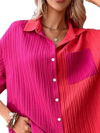 DressBerry Women Striped Extended Sleeves Shirt Style Top