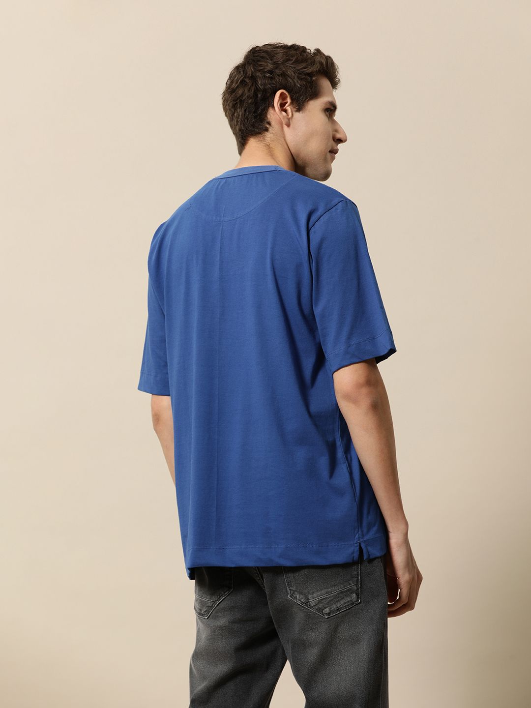 Mr Bowerbird Printed Drop-Shoulder Sleeves Pure Cotton T-shirt