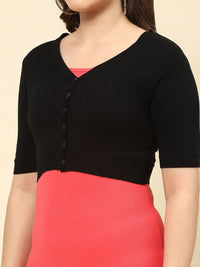 Monte Carlo Women Woollen Crop Cardigan