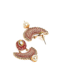 Anting-anting Drop Kontemporari Anouk Saduran Emas