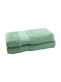BOMBAY DYEING Santino Green 2 Pieces Pure Cotton 550 GSM Hand Towels