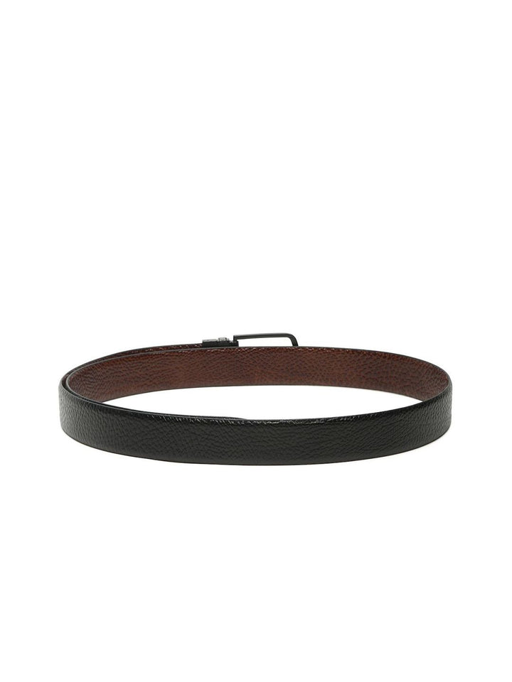 Teakwood Leathers Men Textured Leather Reversible Formal Belt