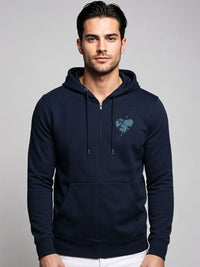 ADRO Men Printed Hooded Sweatshirt