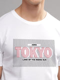 ADRO Men Typography Printed Round Neck Cotton T-shirt