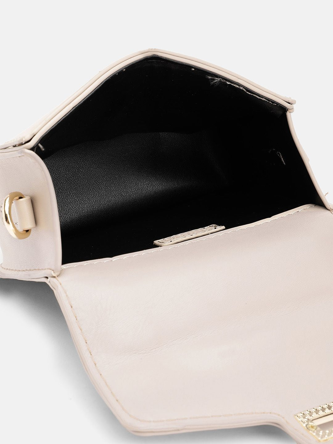 DressBerry Textured Structured Satchel Bag