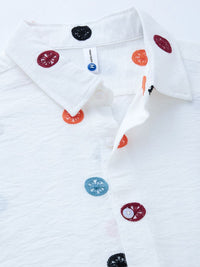 Thomas Scott Men Embroidered Regular Fit Casual Shirt