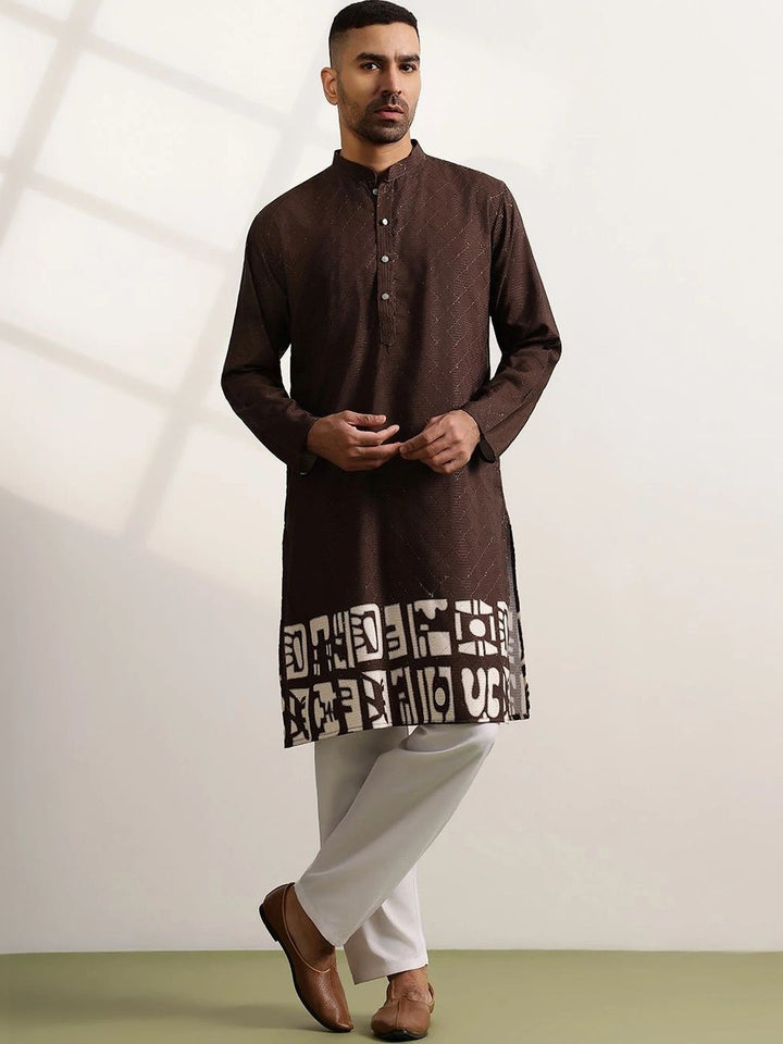 Anouk Men Ethnic Motifs Regular Kurta with Pyjamas