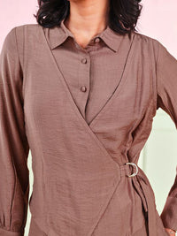 AND Women Wrap Detail Top