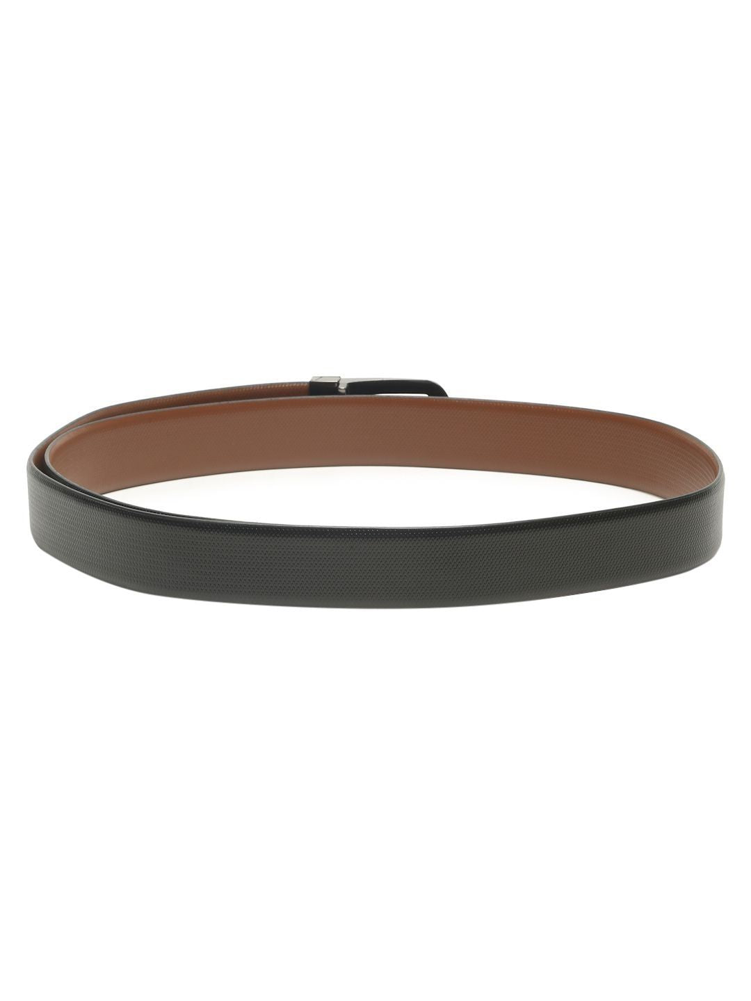 Teakwood Leathers Men Textured Leather Reversible Formal Belt