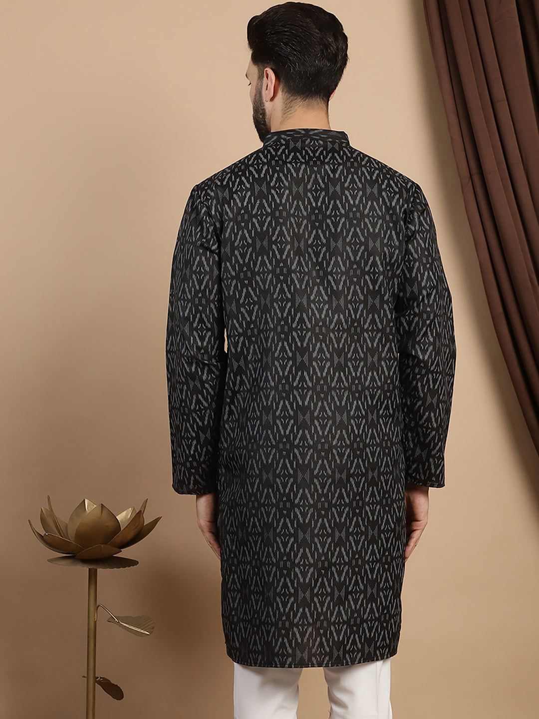 Kurta Kolar Mandarin Bercetak Anouk