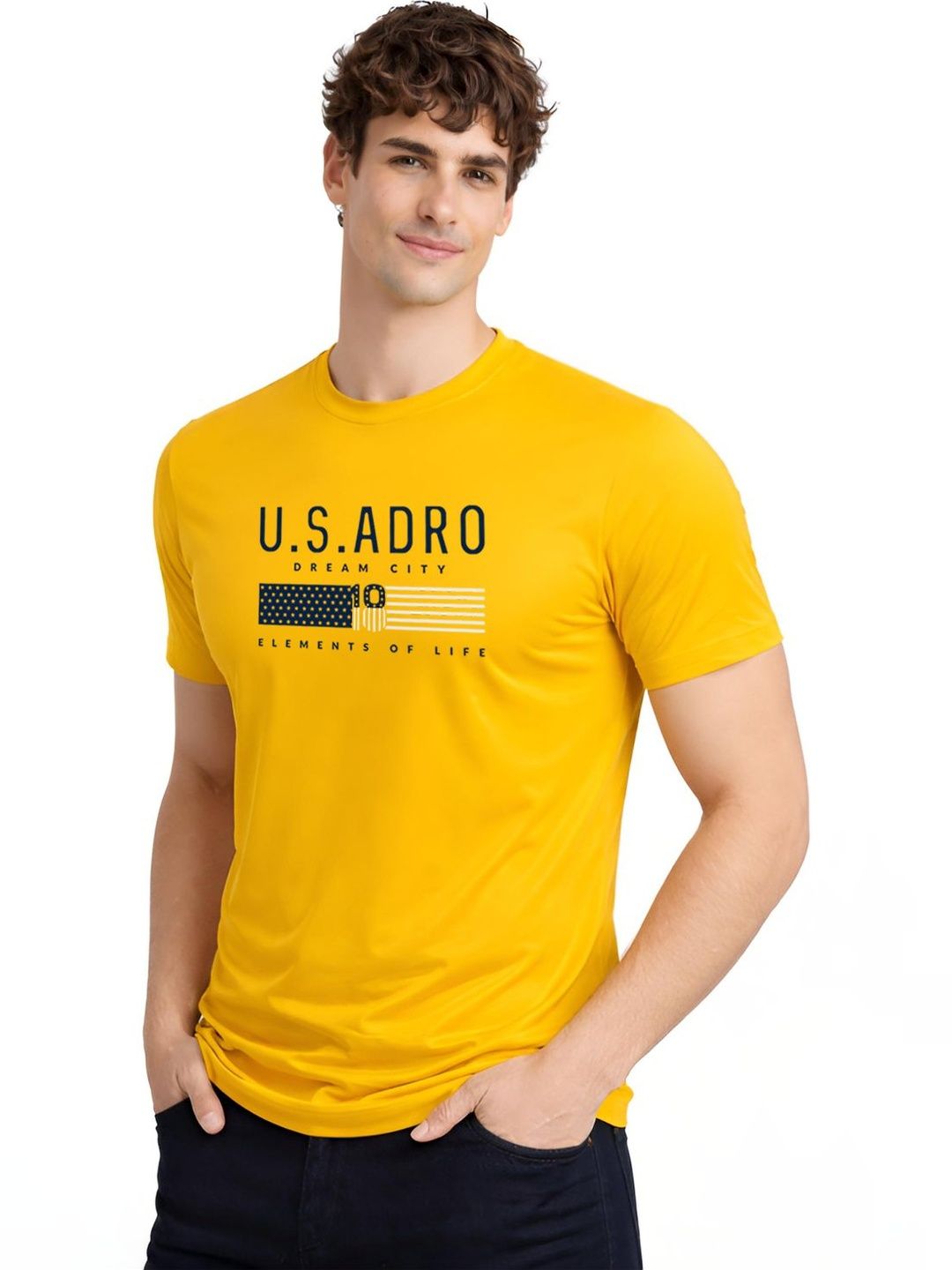 ADRO Men Printed T-shirt