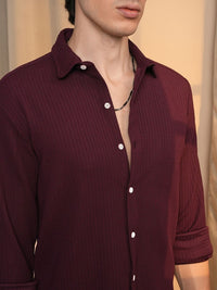 Campus Sutra Men Spread Collar Comfort Casual Shirt