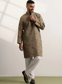 Anouk Men Floral Regular Kurta dengan Piyama