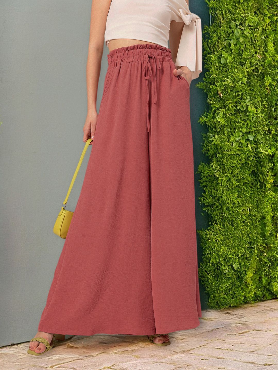 DressBerry Women The Flare Flair High-Waist Trousers