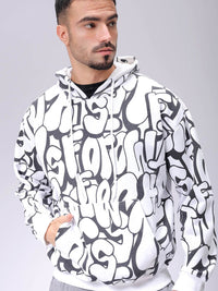 The Indian Garage Co Men Printed Hooded Sweatshirt