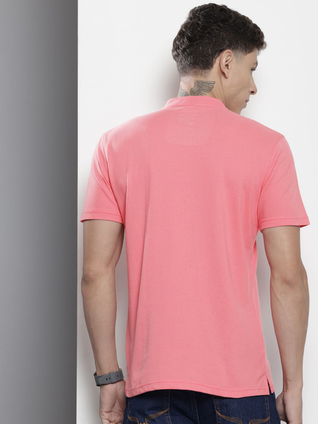 The Indian Garage Co Band Collar T-shirt
