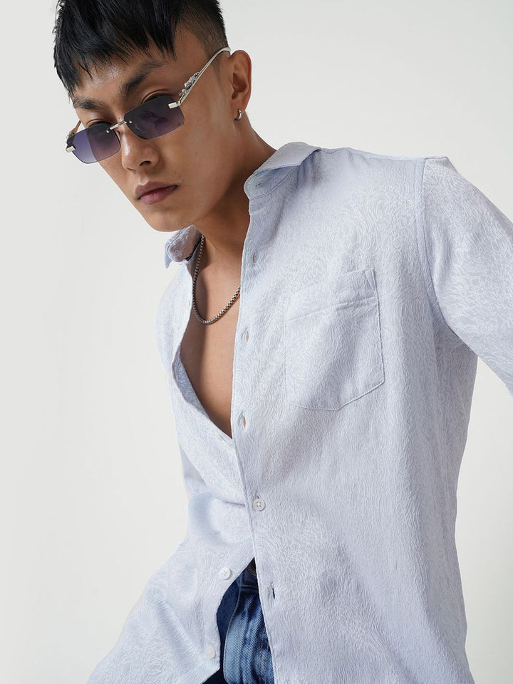 VASTRADO Men Classic Slim Fit Opaque Casual Shirt
