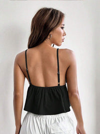 DressBerry Women Knitted Blouson Crop Top