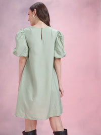 DressBerry Puff Sleeve A-Line Dress