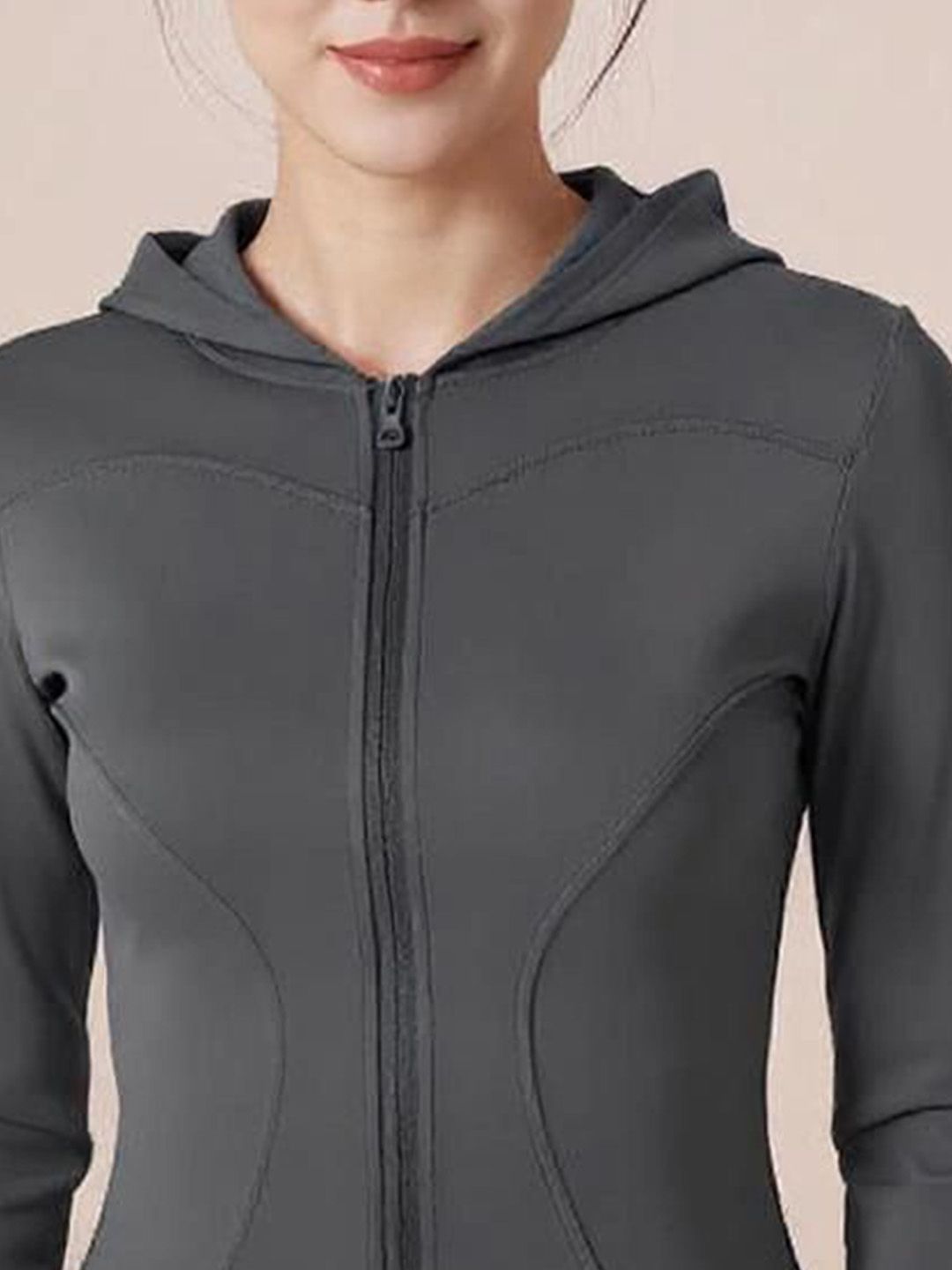 HRX by Hrithik Roshan Geometric Hooded Crop Jacket