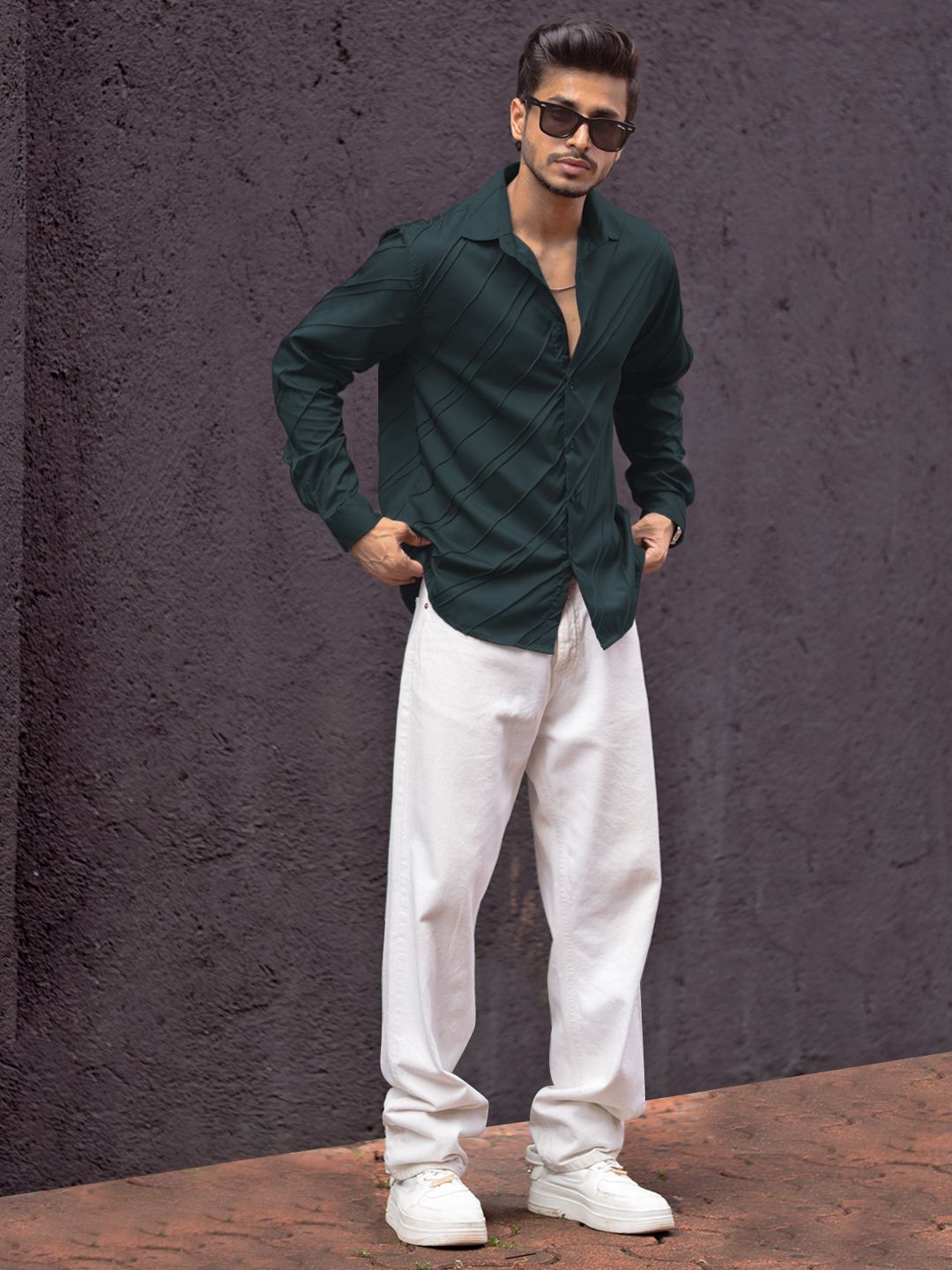 Powerlook Men Opaque Casual Shirt