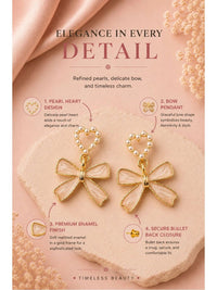 VOGUE PANASH Heart Shaped Drop Earrings