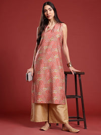 Anouk Geometric Printed Straight Kurta
