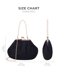 Lino Perros Floral Embroidered Party Purse