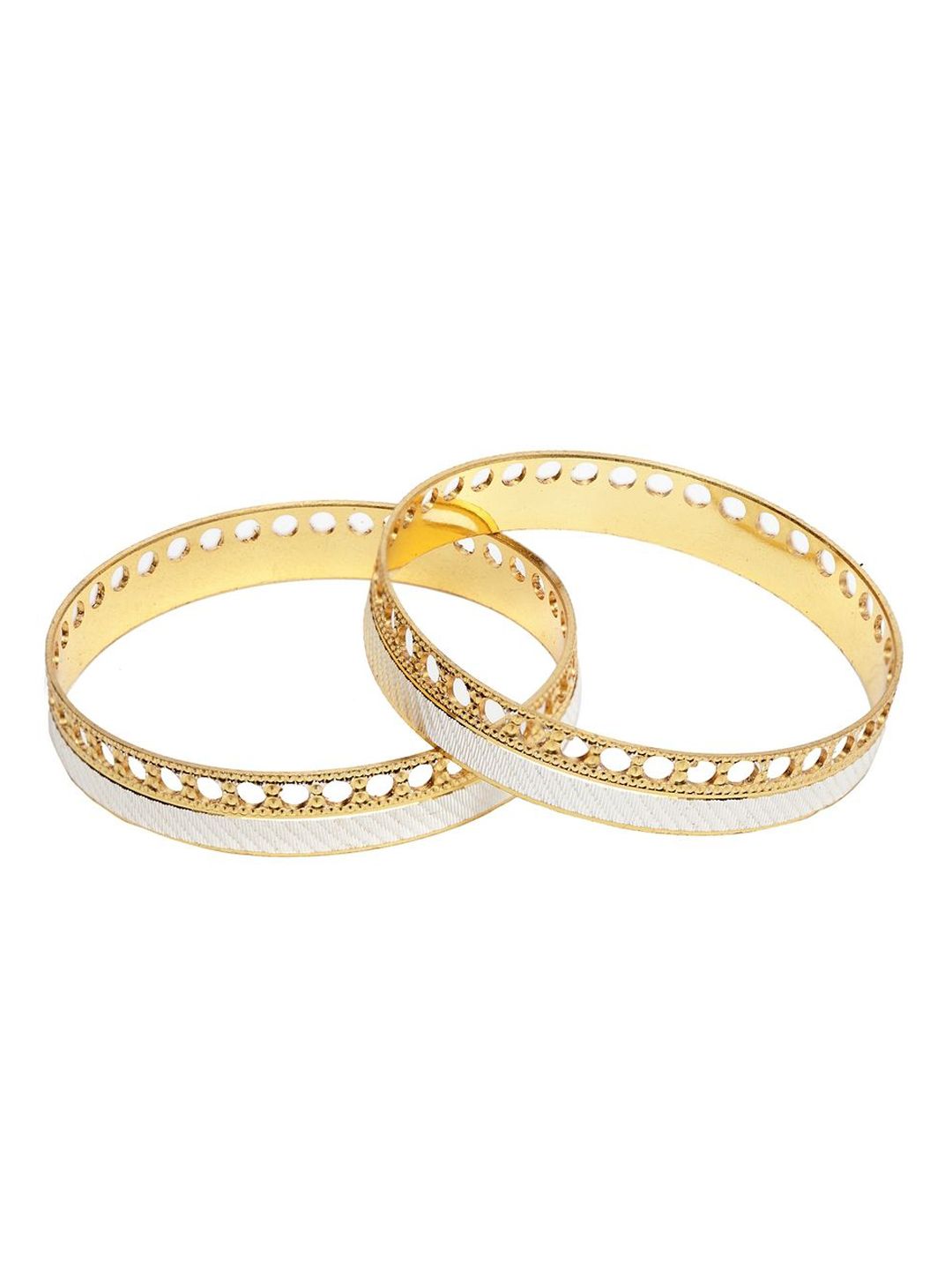 Anouk Set Of 2 Rhodium-Plated Bangles