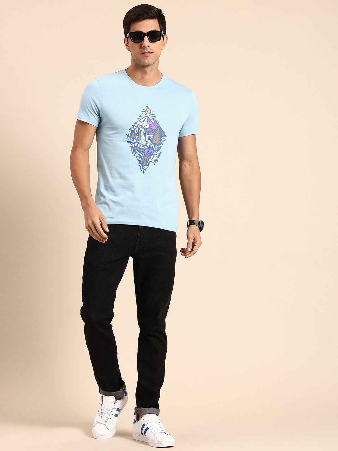 Being Human Graphic Printed Pure Cotton T-shirt