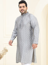 SOJANYA PLUS Paisley Printed Mandarin Collar Kurta Lurus Biasa