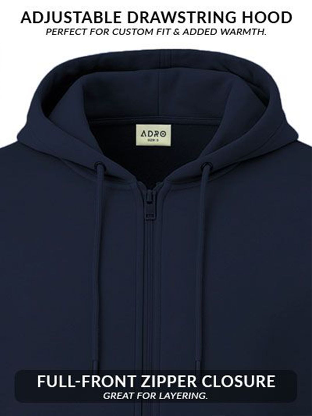 ADRO Men Printed Hooded Sweatshirt