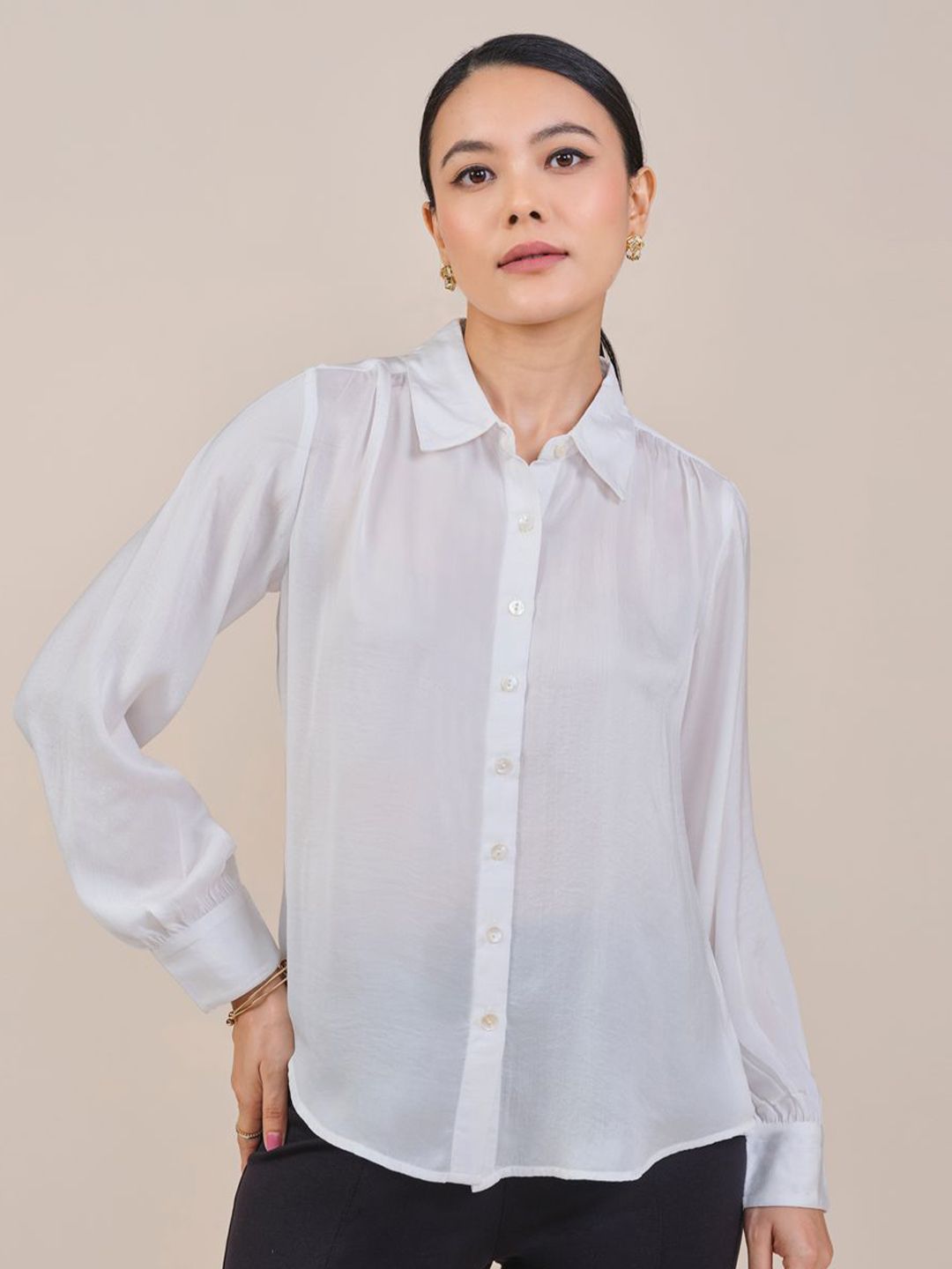 AND Women Cotton Shirt Style Top