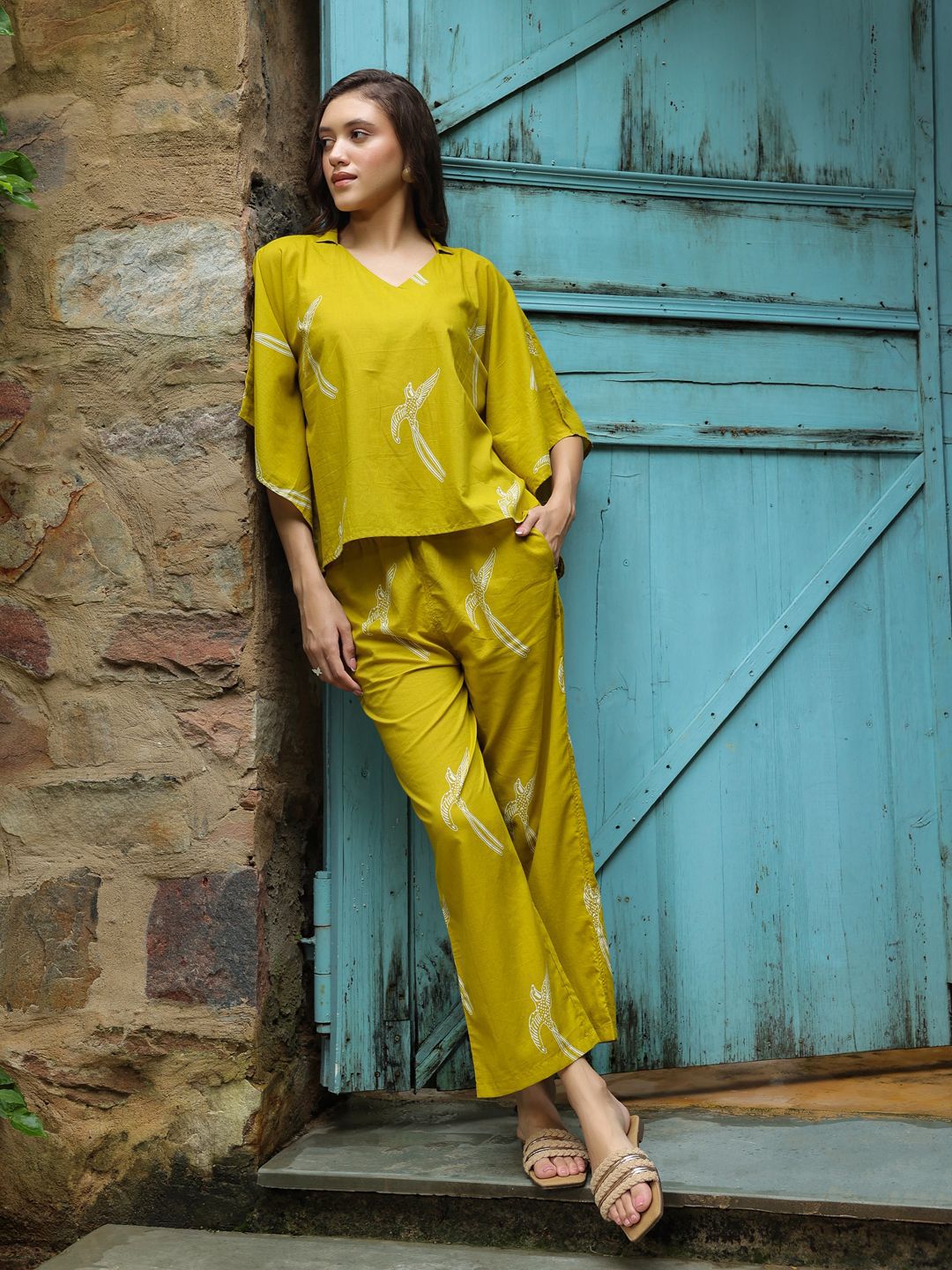 SANSKRUTIHOMES Women Printed Night suit